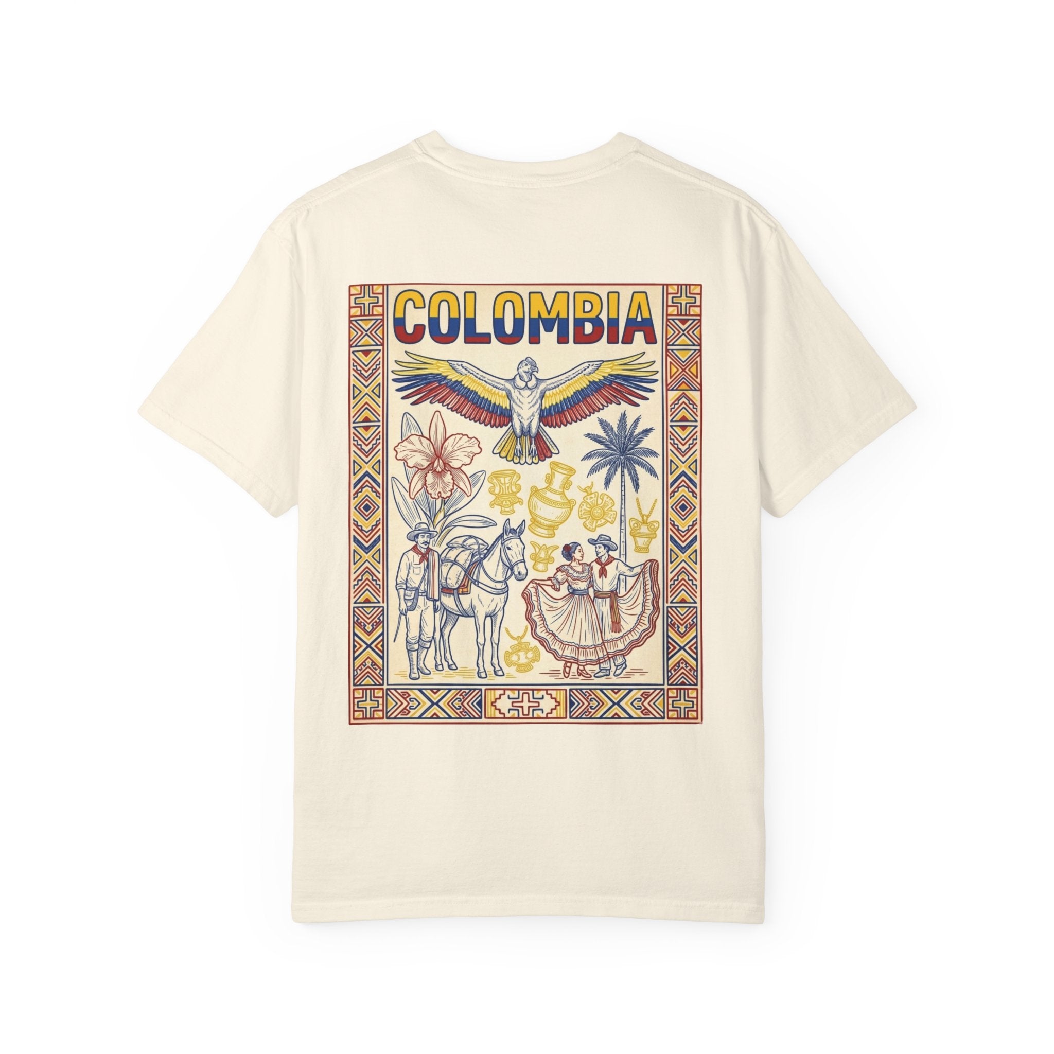 Colombia Vintage Poster T-Shirt — Retro Travel Graphic Tee