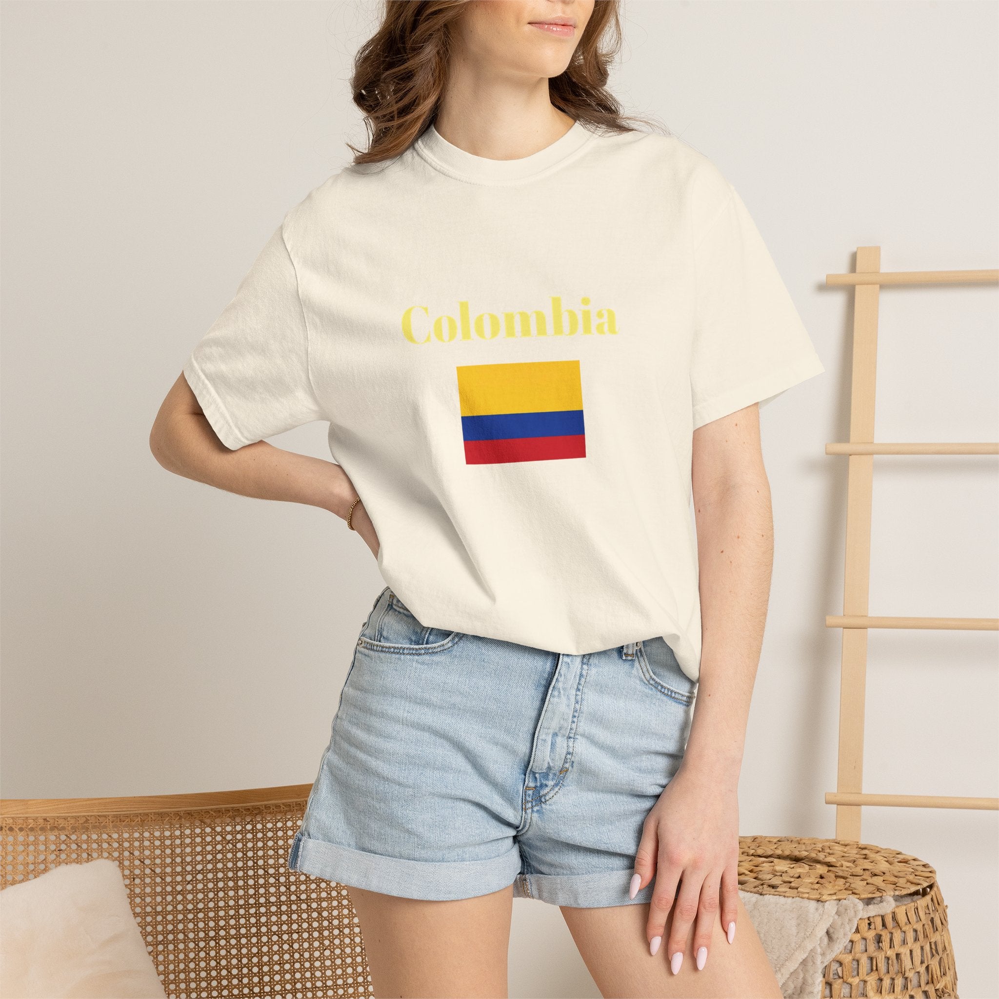 Colombia Flag T-Shirt – Yellow Red Blue Graphic Tee