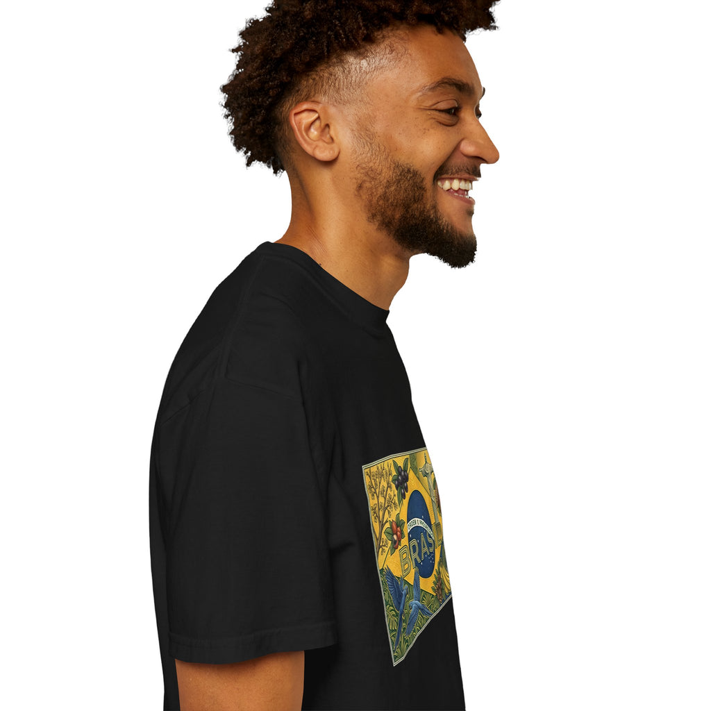 Brazil Flag Vintage Soccer T-Shirt — Brasil Graphic Tlee