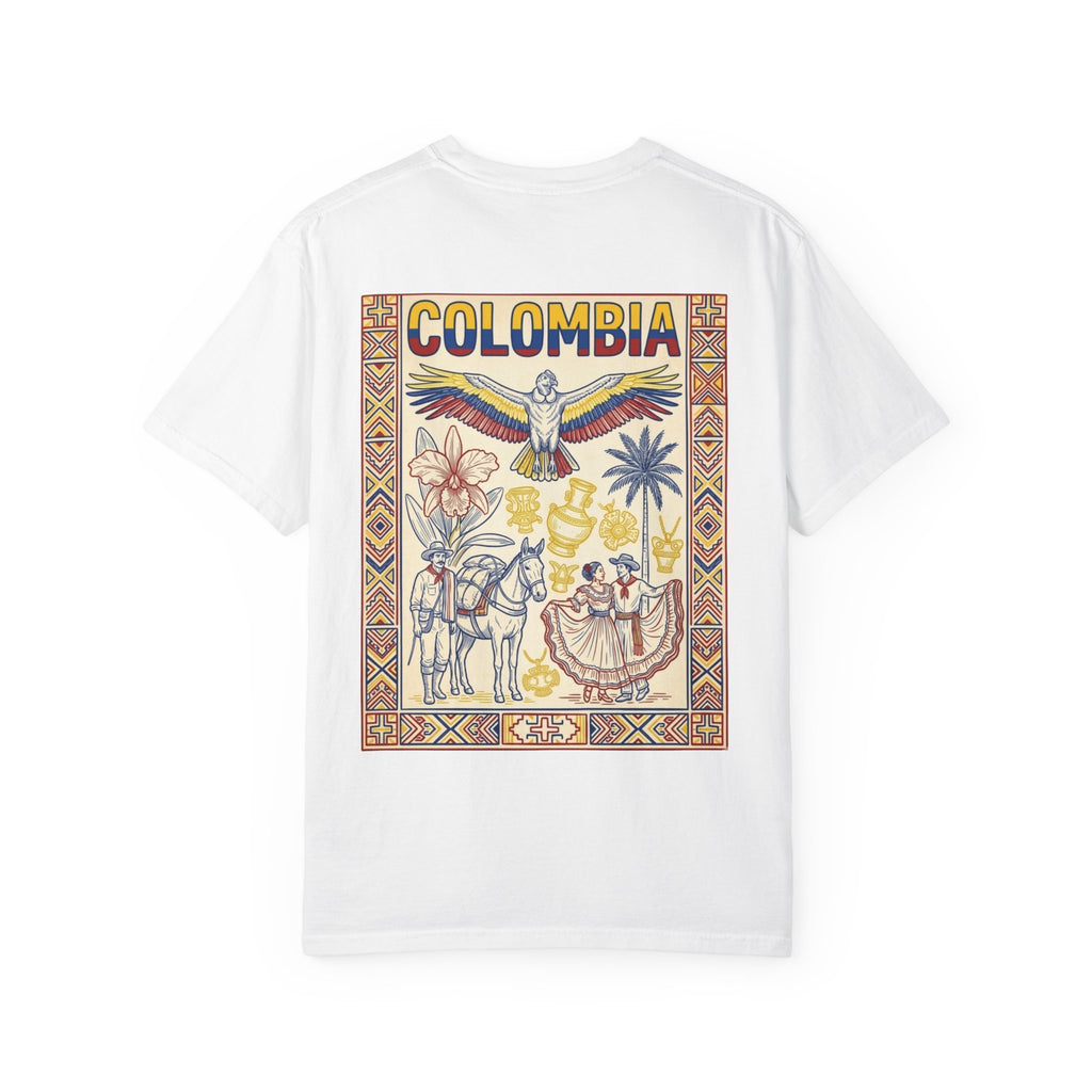 Colombia Vintage Poster T-Shirt — Retro Travel Graphic Tee