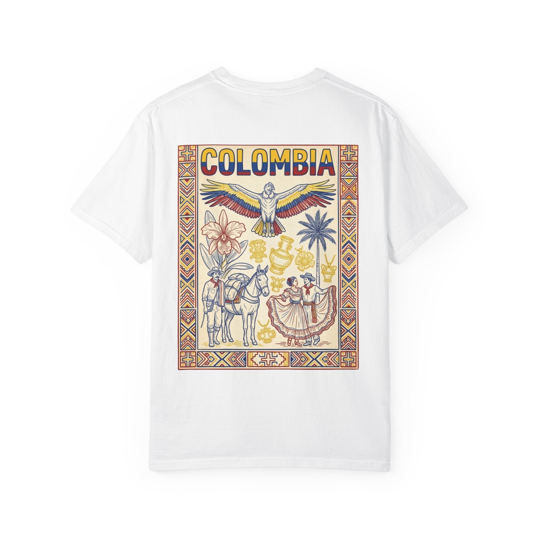 Colombia Vintage Poster T-Shirt — Retro Travel Graphic Tee