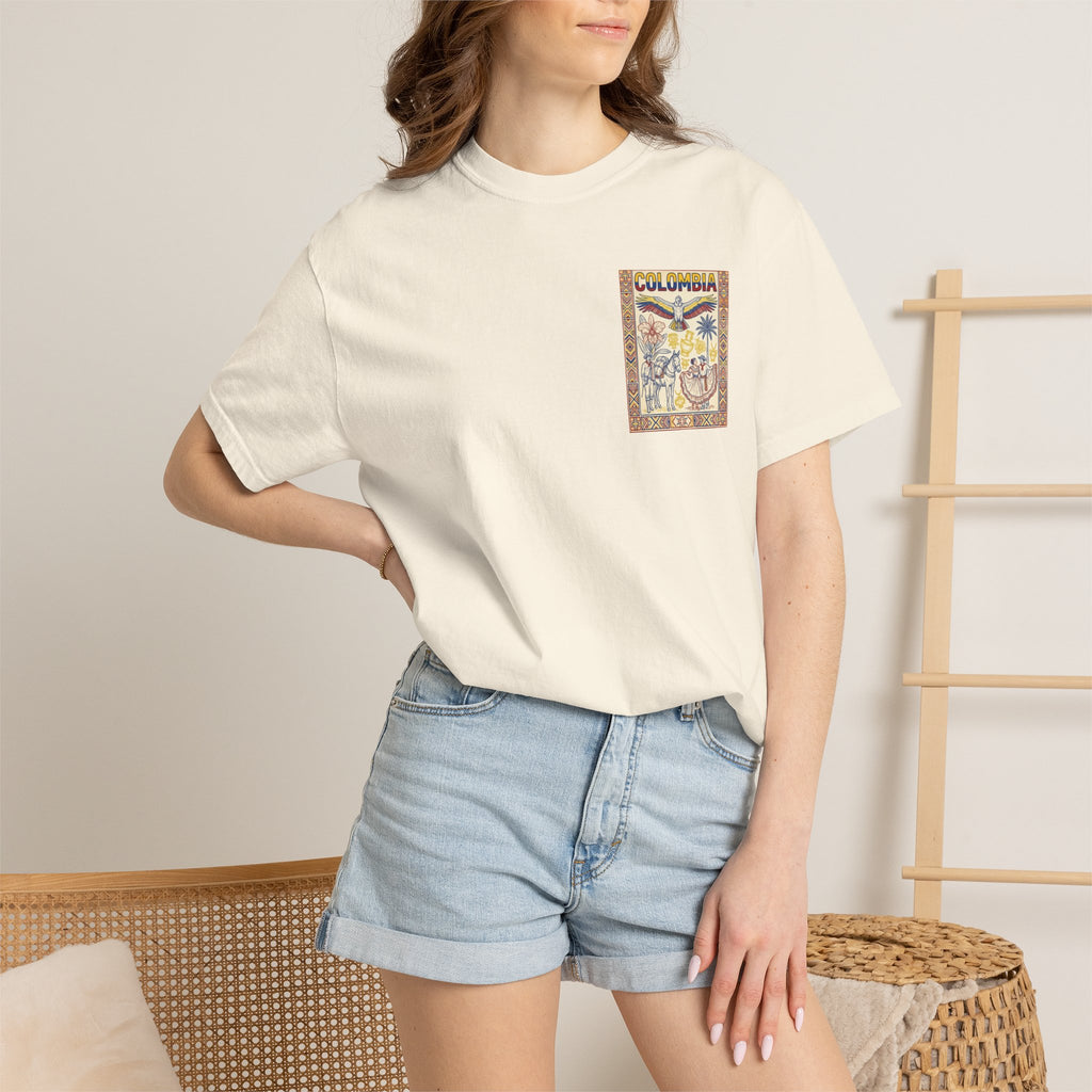Colombia Vintage Poster T-Shirt — Retro Travel Graphic Tee