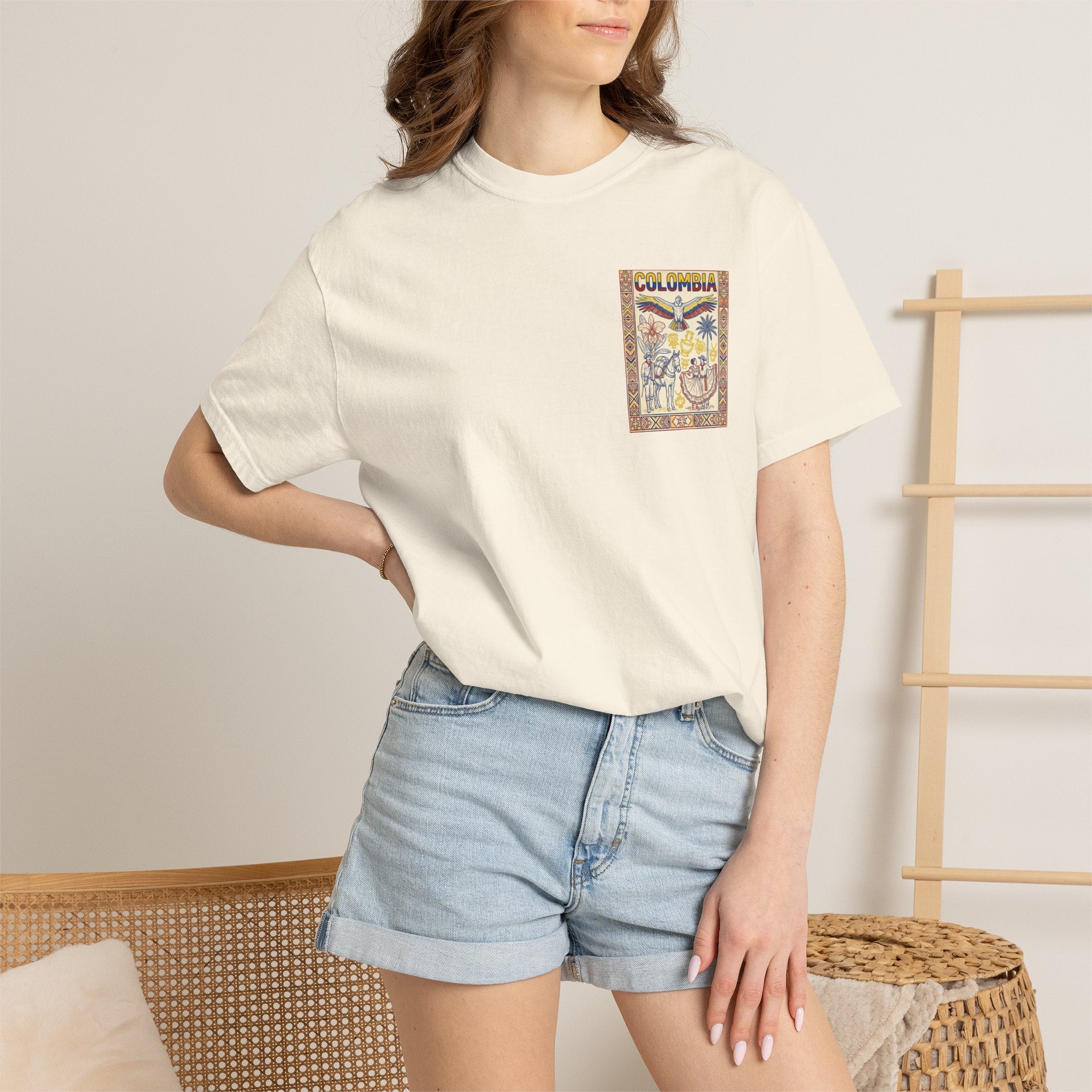 Colombia Vintage Poster T-Shirt — Retro Travel Graphic Tee