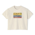 Boxy Tee — Floral Ecuador Flag Graphic