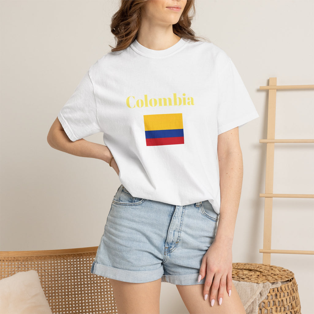 Colombia Flag T-Shirt – Yellow Red Blue Graphic Tee