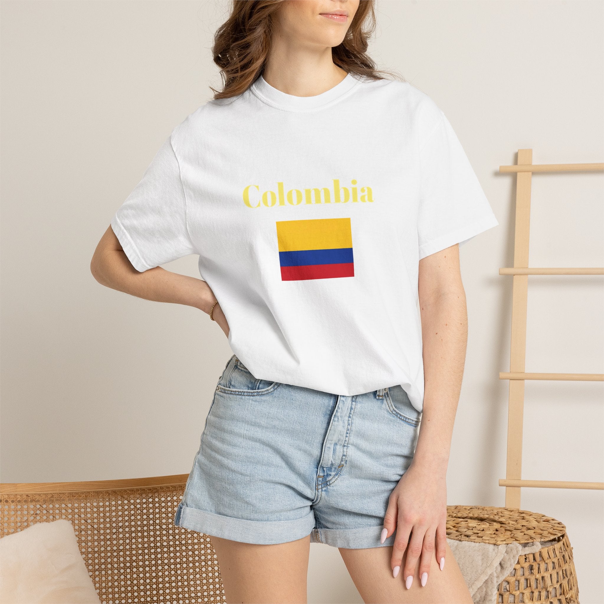 Colombia Flag T-Shirt – Yellow Red Blue Graphic Tee
