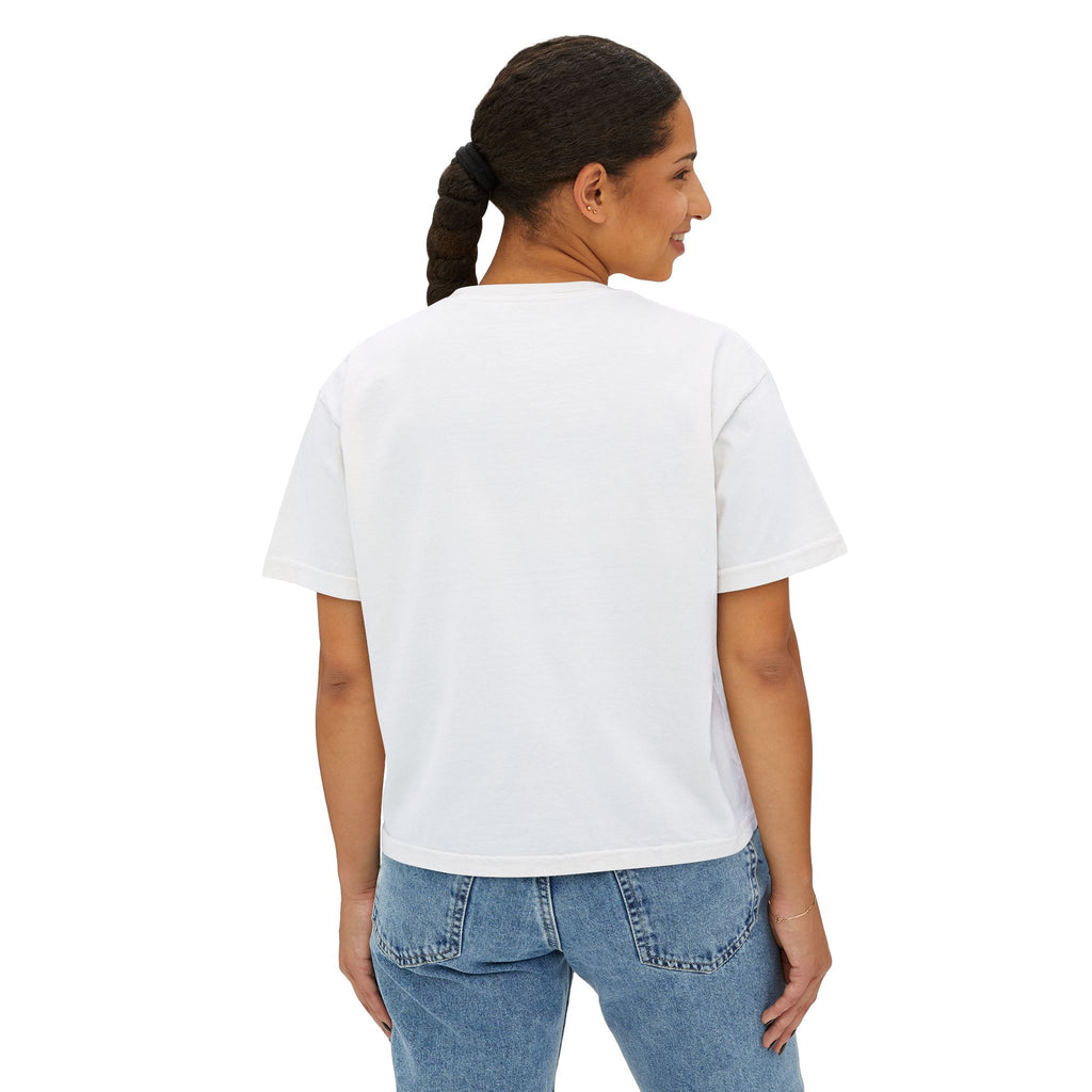 Women's Boxy Tee – Colombian Flag Floral Chest Print