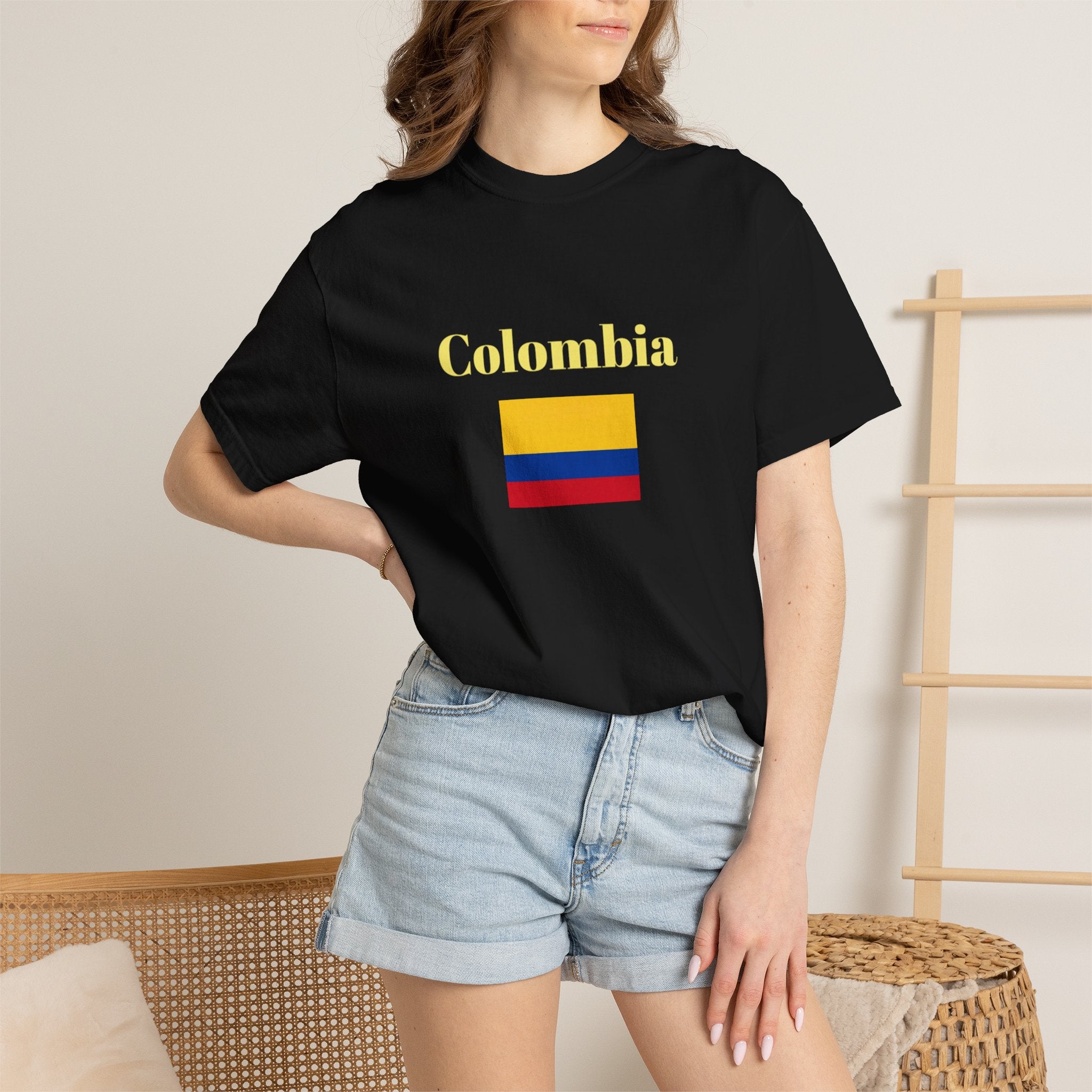Colombia Flag T-Shirt – Yellow Red Blue Graphic Tee