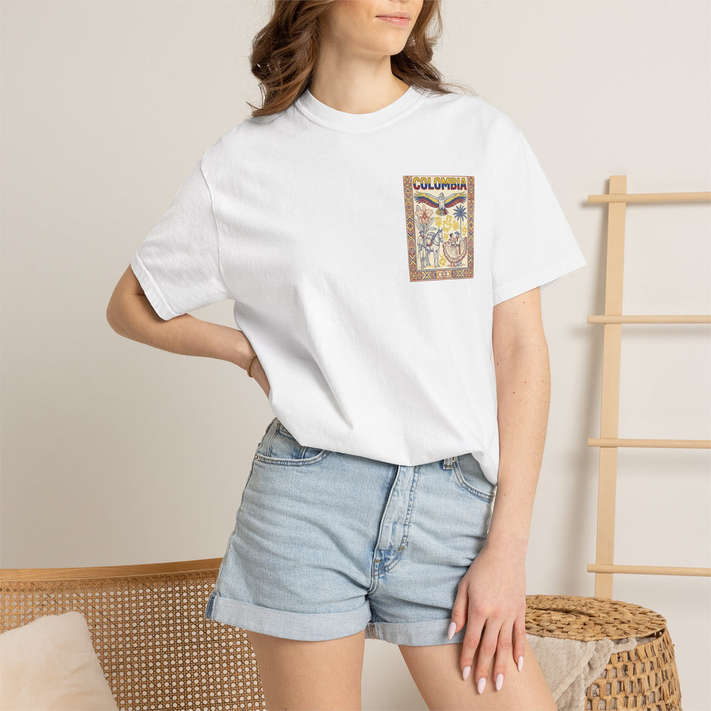 Colombia Vintage Poster T-Shirt — Retro Travel Graphic Tee