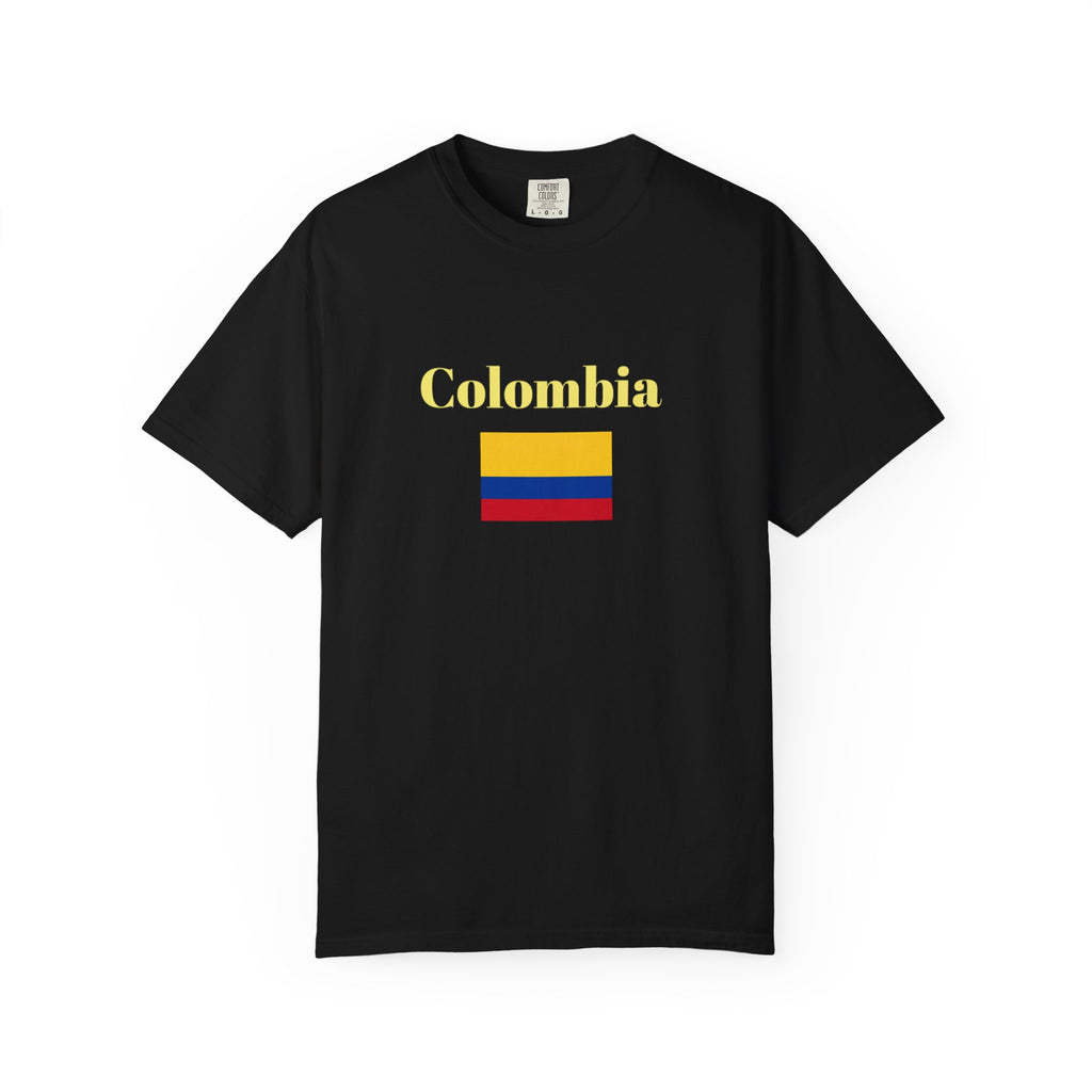 Colombia Flag T-Shirt – Yellow Red Blue Graphic Tee