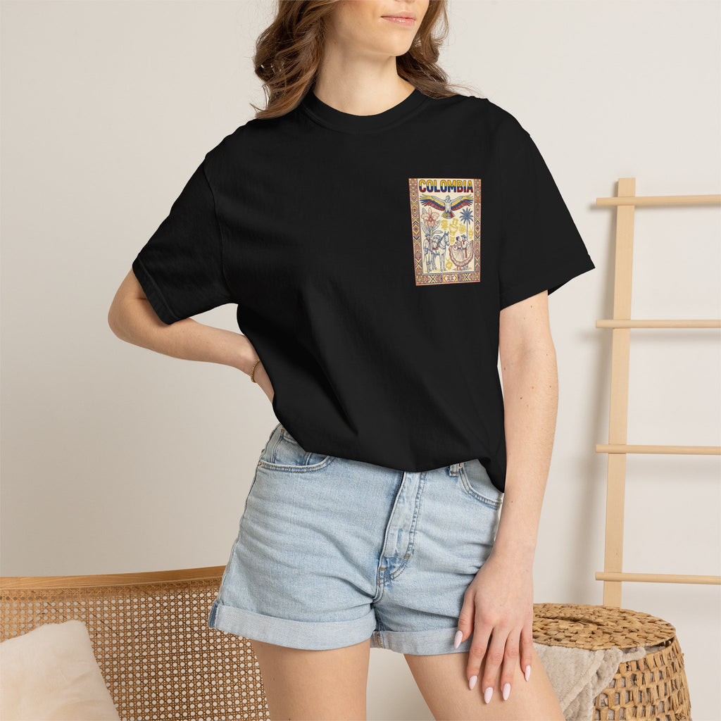 Colombia Vintage Poster T-Shirt — Retro Travel Graphic Tee