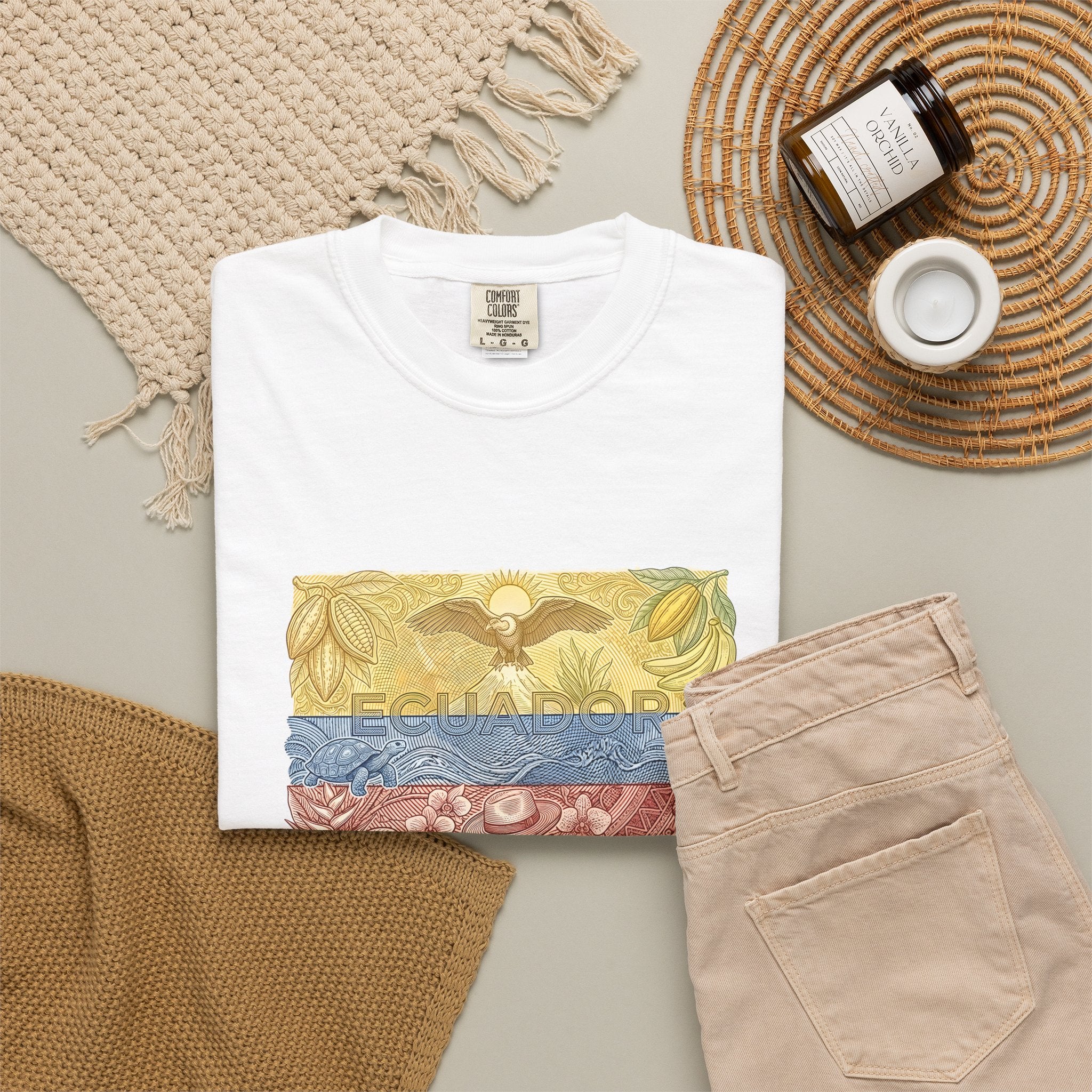 Ecuador Flag Graphic T-Shirt
