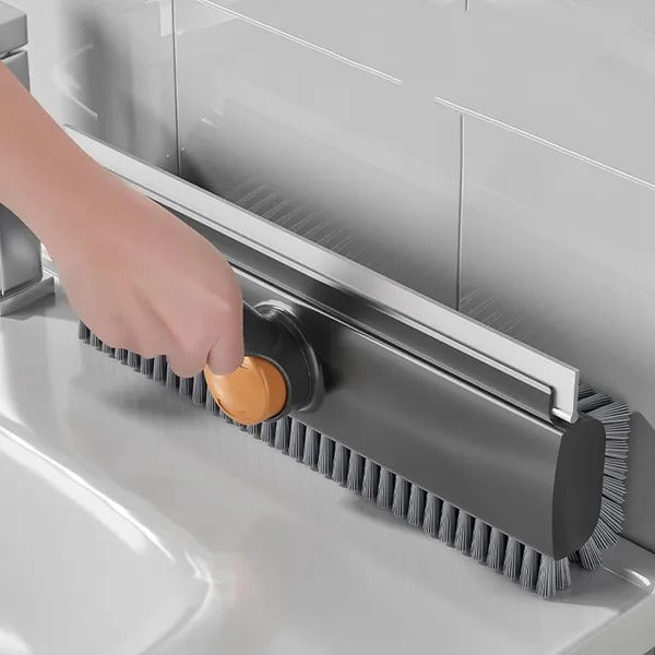 3-in-1 Long Handle Scrub Brush with Squeegee